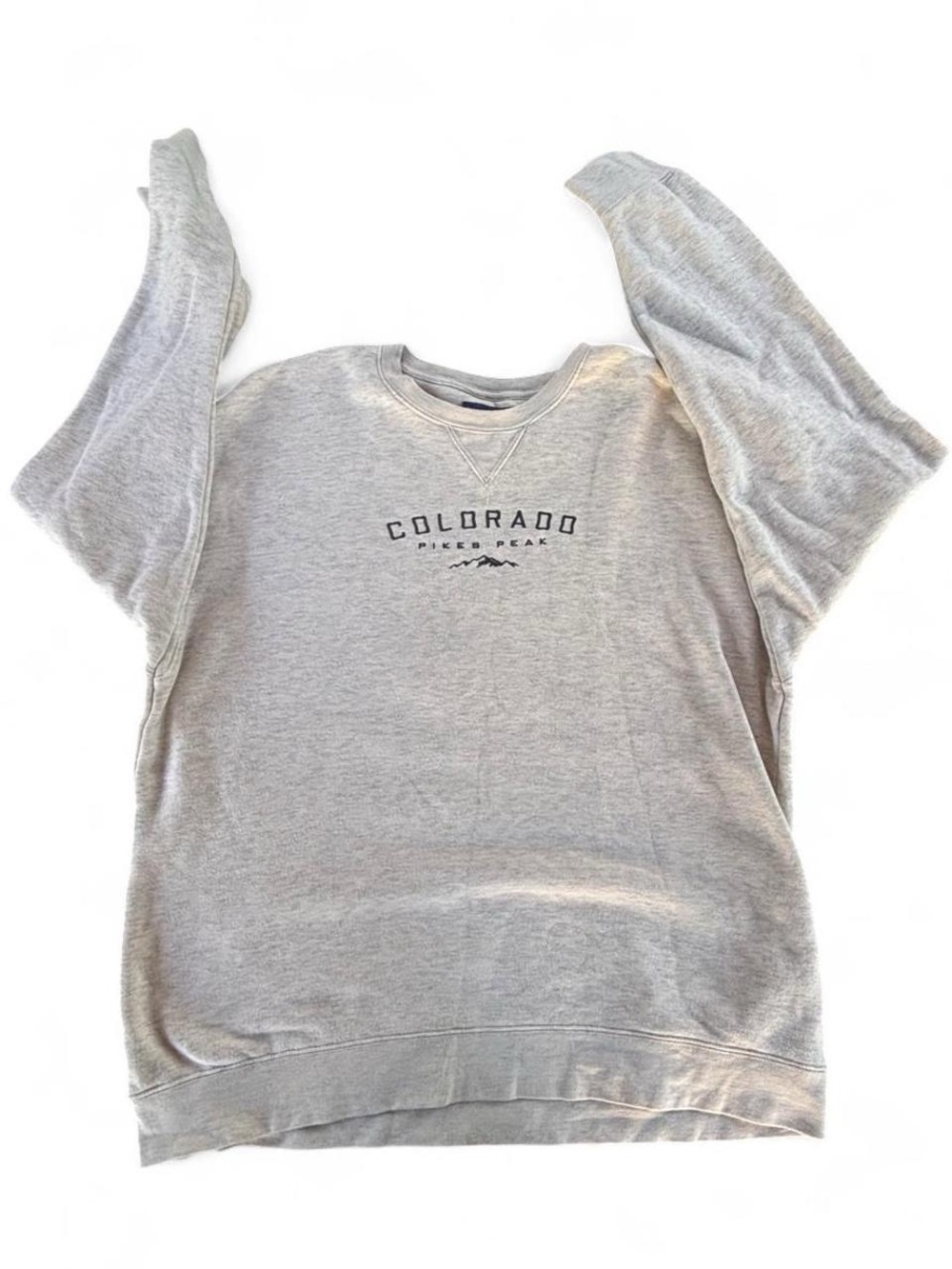 Colorado Pikes Peak Crewneck Sweatshirt - Light Gray